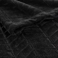 Miniatyrbillede 3 af 4: Plaid Flanelle Uni "Arya" 180x220cm Sort