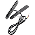 Miniatyrbillede 7 af 8: 6 LED 18W Gul Ultra Tynd Undervogns Nødblink Hazard Strobe Advarselslys Strip til 12V - 24V Bil, Sikkerheds Blinkende Beacon 6 LED Yellow