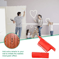 Miniatyrbilde 5 av 5: 2 stk. verktøy for trestrukturering, malerverktøy for trestrukturering i gummi, DIY-imitasjonssett for trestrukturering