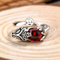 Miniatyrbild 3 av 4: 2:a Feng Shui Ring Pixiu Mani Mantra Skydds Fingerring Förmögenhetsring Amulett Lycka Öppen Justerbar Ring