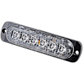 Miniatyrbillede 7 af 7: 6 LED 18W Hvid Ultra Tynd Undervogns Nødblink Hazard Strobe Advarselsbar Arbejdslygtebar til 12V - 24V Biler, Sikkerhedsblink 6 LED White