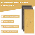 Miniatyrbild 4 av 5: 9 st 3000 5000 7000 Hög Kornighet Våt- och Torrslipapper Sortiment Gips Slipapper 9 x 3,6 för Billack Bilkaross Bilpolering