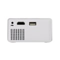 Miniatyrbilde 3 av 5: Bærbar Mini Projektor LED Mikroprojektor 1080P Hjemmefest Møte Teaterprojektor W Trådløs Tilkobling til Telefoner (Nyeste Oppgraderte Versjon) [HK] Black and white