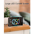 Miniatyrbild 5 av 5: Projektionsväckarklocka, Digital klocka med 180° roterbar projektor, 3-nivås ljusstyrkedimmer[HK] X-colorful Digit
