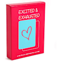 Miniatyrbild 1 av 5: Parspel Drickspel för Vuxna - Excited & Exhausted, Romantiskt Spel för Par - Perfekta Idéer för Dejtkvällar