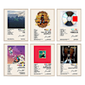Miniatyrbillede 1 af 5: Ye Kanye West Plakat Folklore Album Reputation Plakat Musik Album Plakat Æstetisk Lærred Soveværelse Vægkunst Indretning