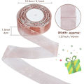 Miniatyrbillede 4 af 5: Pink pink transparent bånd, 40 mm x 50 meter - til gaveindpakning og håndarbejde