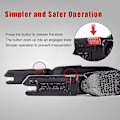 Miniatyrbillede 5 af 5: Universal Isofix-strop, Ltuikhq, enkelt knap, blød polyester, sort, 1,6 m, 15000N trækstyrke