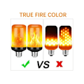 Miniatyrbillede 4 af 5: B22 E27 LED Flammeeffekt Lys, 4 Tilstande, Festlige LED Flammeeffekt Lys, Simuleret Ildflammer, Lampe til KTV, Festival, Have, Dekoration E27 4 Mode 9W