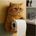 Katttapethållare Toalett vägg rullpapper Garfield