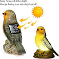 Miniatyrbild 4 av 4: 2024, 2-pack Solcellsdrivna Fågelformade LED-solcellslampor Trädgårdsdekor Vattentäta Utomhuslampor för Trädgård