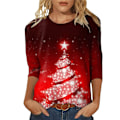 Miniatyrbilde 1 av 3: Jule Jule Dame Genser Topper Fest Genser Genser Topper C C M