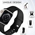 Miniatyrbillede 2 af 5: 4-pak Sportbånd Kompatibel med Apple Watch Band 38/40/41mm Silikon Udskiftningsarmbånd til iWatch Ultra/Ultra 2 Serie 9 8 7 6 5 4 3 2 1SE 38/40/41mm
