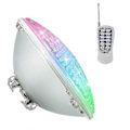 Miniatyrbild 2 av 4: LED Poollampa, 18W Par56 RGB Poollampa. Undervattensstrålkastare med Fjärrkontroll, 12V AC/DC IP68 Vattentät Poollampa RUY_QUU