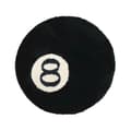 Wokii Simulation Billard 8 Ball Tæppe Rund Tuftet Bløde Stole P blackA 60*60cm
