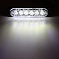 Miniatyrbillede 2 af 7: 6 LED 18W Hvid Ultra Tynd Undervogns Nødblink Hazard Strobe Advarselsbar Arbejdslygtebar til 12V - 24V Biler, Sikkerhedsblink 6 LED White