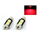 Miniatyrbillede 1 af 5: C5W Canbus 31mm Røde LED Pærer SV8.5 8 8 31mm Röda 2-pack