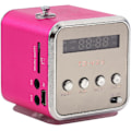 Pikkukuva 6 / 7: Kannettava retro-radio, halpa Td V26 pieni radio verkkovirralla ja paristoilla toimiva minikaiutin musiikkisoitin FM-radio muoti tukee TF-korttia ja U-levyä Pink