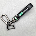 Miniatyrbilde 1 av 5: Personlig Logo Metall Nøkkelring - Lær Nøkkelring for Menn Zero Run Zero Run Zero Run Zero Run Silver Hardware