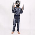 Miniatyrbillede 1 af 3: Black Panther Kostume til Børn - Drenge Superhelt Jumpsuit, Halloween Rollespil Maske/Ulveklø Props, Wakanda For Evigt XS(90-100cm)