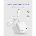 Miniatyrbild 3 av 5: [2 i 1] Hörlursadapter för iPhone, Apple Lightning till 3,5 mm Jack Aux Ljud Dongle Biltillbehör Kompatibel Ljudhörlursadapter