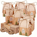 Miniatyrbilde 1 av 7: 20 stk Julegodteriboks, Mini Kraftpapirkjeksboks, Gavepose til Festdekorasjon, Juletrepynt, Bryllupsgodteriboks