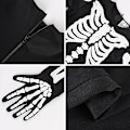 Pikkukuva 3 / 5: Halloween-Luurankoasu Lapsille Pojat Tytöt Glitter Halloween-Asut Karnevaali Asut Tytöt (Makeispussit Ei Sisälly) XL(140-150)