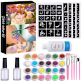 Miniatyrbillede 1 af 4: Midlertidige Glitter Tatoveringer til Børn Glitter Tatoveringer Tatoveringsskabeloner