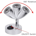 Miniatyrbilde 2 av 3: 2. 12V LED Spot Leselys Vegg Sengelampe