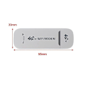 Pikkukuva 4 / 4: 4G LTE Langaton USB-tikku Mobiililaajakaista 150mbps Modeemitikku SIM-kortti Reititin