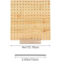 Miniatyrbilde 2 av 5: Blokkeringsbrett, Blokkeringsbrett for Hekling, Kvadratiske Blokkeringsbrett for Strikking og Hekleprosjekter Håndlaget Strikking med Trebase [kk] 7*7 holes