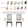 Miniatyrbilde 5 av 7: 4 stk. Vanntette Jacquard Stoltrekk Stolsetetrekk for, ZQKLA