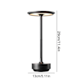 Miniatyrbilde 5 av 5: Trådløs bordlampe dimbar vanntett metall USB oppladbar bordlampe - Black