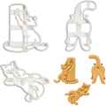 Miniatyrbilde 8 av 8: Kattekjeksform Kitty Butt Form DIY Kjeksform Stempel C