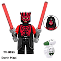 Miniatyrbillede 2 af 5: 8 stk./sæt Star Wars Serie Byggeklodser Minifigurer Legetøj Darth Maul Obi-wan Rey Samling Actionfigurer Legetøj Børn Fans Samlerobjekter Gave[GL]