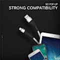 Miniatyrbilde 6 av 7: USB-kabel for iPhone 11 12 13 14 Pro X XS Max 6 7 8 Plus SE Apple iPad Hurtigladekabel Original Mobiltelefonlader Datakabel 3m HVIT WHITE 1 m