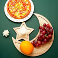 Miniatyrbilde 3 av 5: 2 sett Ramadan trebrett måne stjerne servise Eid Mubarak servering