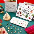 Miniatyrbillede 7 af 7: Julekalender 2024 med Nedtælling, 24 Dage, Julekalender med 2 Armbånd og 22 Charms - Jule Smykker, Hjemmelavet (A) A