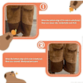 Miniatyrbillede 4 af 5: Voksen Capybara Cosplay Kostume Onesie Natkjole Tegneserie Pyjamas L