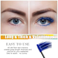 Miniatyrbillede 3 af 4: Farverig Mascara, Vandfast Langtidsholdbar Tyk Mascara (Blå)