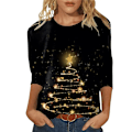 Miniatyrbillede 1 af 3: Jul Jule Kvinder Pullover Toppe Fest Sweater Sweater Toppe A A L