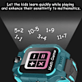 Miniatyrbilde 5 av 5: Smartklokke for barn 2G for gutter og jenter SOS GPS posisjonering videosamtale kamera vanntett klokke for barn smart armbåndsur [GGL] Smart Watch Green