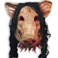 Miniatyrbillede 3 af 5: Sjov dyremask med hår Halloween Cosplay Scary Latex Mask Kostumefest none