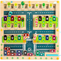 Miniatyrbild 1 av 5: Magnetisk alfabetpussel, magnetisk labyrint för 3-6 år, pedagogiska spel för att lära sig bokstäver, Montessori träleksak för finmotorik Bil och parkeringsplats