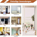 Miniatyrbilde 2 av 6: Katteavvisende dørgardin med glidelås, slitesterk netting, hvit hvit white 100x210cm