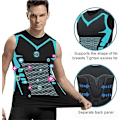 Miniatyrbild 5 av 5: Ionic Shaping Sleeveless Shirt, Väst i Is-Silke Tyg Svart2 Svart2 black2 2XL