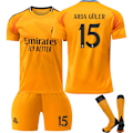 Miniatyrbilde 1 av 2: 2024-2025 Real Madrid bortedrakter for barn og voksne, ny sesongs nyeste fotballdrakter ARDA GÜLER Nr. 15 ARDA GÜLER Nr. 15 ARDA GÜLER No. 15 16