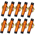 Miniatyrbillede 1 af 4: 10 stk. 12v 6 Smd LED sidemarkeringlys forreste og bageste markeringlys til trailer, lastbil, campingvogn, autocamper, bus, båd, traktor, gul orange