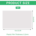 Miniatyrbillede 2 af 7: 2x10m Transparent Polyethylen Drivhusfilm, Ekstra Tyk Haveplast, Folietunnel Brug x 10 m