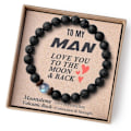 Miniatyrbild 1 av 4: Presenter till pojkvän Armband för män Pärlpresenter till honom 1-årsjubileum Presenter till make från fru Romantiska presenter Fars dag Make (XL) Man (XL) 8.3 Inches